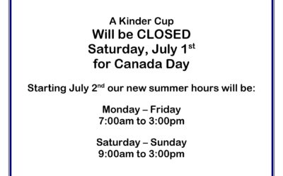 Canada Day and summer hours 2023